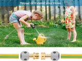 Garden Hose Repair Kit Aluminum Male Female Connectors with Zinc Clamps for 3/4 Inch and 5/8 Inch V1189-LC-LY-00170