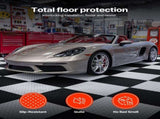 Garage Floor Tiles Interlocking, 16 Pack 513 x 513 x 5 mm Interlocking Modular Garage Flooring V952-PVCLSCKDDPVC9AKRO001V0