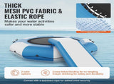 Inflatable Water Bouncer, 10ft Recreational Water Trampoline, Portable Bounce Swim Platform with V952-TZKSSBCTZK10RJUKJV3