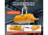 Permanent Magnetic Lifter, 1000 kg Pulling Capacity, Heavy Duty N42 Neodymium Lifting Magnet with V952-UXYCXP2200LBZMF3L001V0