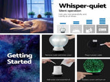 Devanti Ultrasonic Aroma Aromatherapy Diffuser 3D Light Oil Firework Humidifier DIFF-G3-B-BK