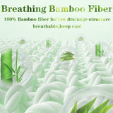 Bamboo Pillowtop Mattress Topper Luxury Bedding Mat Pad Protector Cover King Single 108 x 203 cm V201-W12782545