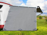 Caravan Privacy Screen Roll Out Awning 1.95 x 2.2M Sun Shade End Wall Side Grey AWN-CV-B-SS-END