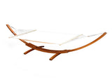 Gardeon Hammock Bed Outdoor Camping Garden Timber Hammock with Stand HM-TIM-ARC-DOU-FLA-AB