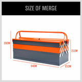 5-Tray Steel Cantilever Tool Storage Box Portable Parts Organiser Carry Holder V465-62211