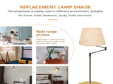 SKISUNO Khaki Rattan Floor Lamp Shade Replacement 6.7x6.7in for Study Room, 1 Piece and Stylish V1189-WXFWAL-20260326-02125