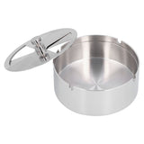 Ashtray Outdoor Thickened Stainless Steel Windproof Rotating Cover Design Finely Polished Ashtray V1294-YM0901-3117210133611