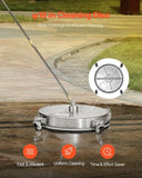 VEVOR 18" Pressure Washer Surface Cleaner 4 Wheels 4000 Max PSI 2 Extended Wands V952-GYQXJBMQJQYPD6WHPV0
