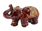 Elephant Statue Durable Resin Cute Elegant Attract Wealth Round Corner Elephant Decor for Home V1294-YM0626-3115220164911