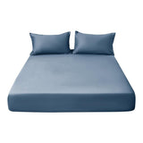 Deep Pocket Bed Sheet Queen Fitted Sheet - Soft Cotton Bed Sheet with 11" Deep Pocket, Solid Color V1366-AZ2-W-20577