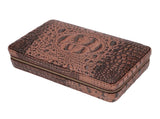 Cigar Humidor Case Cigarettes Portable Leather Humidifier Travel Cigar Box with Zipper for 4pcs V1294-YM3117220227311-0421