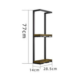 Stylish Bathroom Towel Storage Rack with Wooden Shelves V63-916231