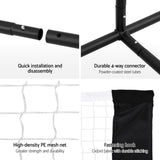 Everfit 3.6M Badminton Tennis Net Portable Volleyball Kit Adjustable Height SN-B-PB-BK