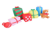 9.8ft Xmas Inflatables Outdoor Decorations Gift Boxes and Bear Blow Up Yard Decorations with LED V1294-YM0901-3111250213112