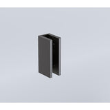 90x210cm Glass Shower Screen with Black U-Brackets V63-923671