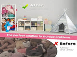Stuffed Animal Storage Plush Toy Storage Vertical Corner Toys Display Holder Easy Accessible with V985-TOYHOLDERSHELF