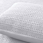 Accessorize Soho Waffle White Quilt Cover Set Queen V442-HIN-QUILTCS-SOHOWAFFLE-WHITE-QS