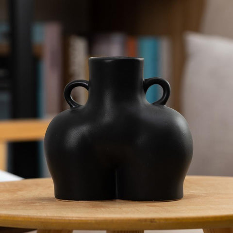 Small Matte Black Ceramic Vase For Home Decor And Dried Flower Arrangements PRL-1107722750DBT_NZ