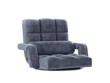 Artiss Floor Chair Lounge Sofa Swivel Charcoal FLOOR-0163-VEL-CH