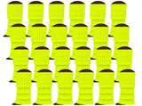24x Womens Leg Warmers Disco Winter Knit Dance Party Crochet Legging Socks Costume - Fluro Yellow V563-BR-24LEGWARMS-FLUYLW