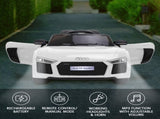 Kahuna R8 Spyder Audi Licensed Kids Electric Ride On Car Remote Control White CAR-SPD-WH