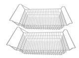 2pcs Freezer Baskets for Chest Freezer Household Wire Storage Basket Bins Organizer with High Low V1294-YM0710-3113230313011