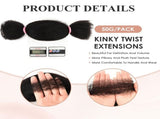 2Pcs Afro Kinky Curly Human Hair Bulk 12inch for Extensions, Braiding, Mini Twists, Crochet & V1192-AZ-W-18031