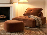 Interior Ave - Cove Pebble Ottoman - Cinnamon V355-IA-OTT-CV-CNN