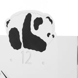 Double Sided Corner Wall Clock Metal Square Cute Panda Decorative Modern Silent Wall Clock with Non V1294-YM0901-3115240010211