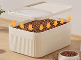 Airtight Pet Food Storage Container for Dog Cat Food Up to 10lbs Large Dry Food Bin with Measuring V1189-LWWAL-20260401-05499
