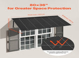 Fixed Metal Awning 2032 910 mm, Window Awning Door Canopy, Stable Triangle Steel Frame Exterior V952-JSGDSZYP80IN4NSY3V0