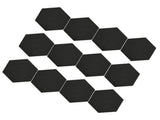 12Pcs Hexagon Acoustic Panel Polyester High Density Sound Absorbing Panel Sound Proof Insulation V1294-YM0901-3115240030611