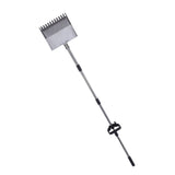 Chicken Poop Scooper Rake Stainless Steel Adjustable Chicken Litter Shovel for Chicken Coop Beach V1294-YM0901-3111250186411