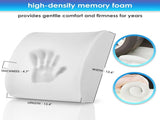 Ergonomic Memory Foam Seat Cushion & Lumbar Support Set - Breathable Mesh Orthopedic Relief Combo V888-ELOSUNG49656