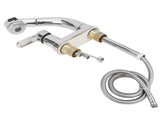 G1/2 Faucet Telescopic Rotatable Pull Out Cold Hot Water Mixer Tap for Bathroom Wash Basin V1294-YM0901-3112200145311