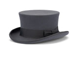 5.5" Premium Australian Wool Felt Top Hat w/ Satin Lining Mad Hatter Magician Tuxedo in Grey V563-BR-21180-57-GREY