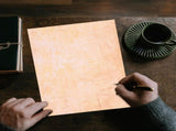 100Pcs Decorative Letter Writing Paper Brown Retro Style Stationery for Poems and Letters V1369-AZ3-W-18076