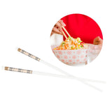 10 Pairs Ceramic Chopsticks Household Tableware Cutlery for Home Hotel Restaurant GiftPrague Pattern V1294-YM0901-3118200103513