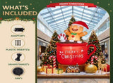 Jingle Jollys Christmas Inflatable Cup 1.8M Height LED Outdoor Decorations Illuminated XMAS-INF-GIN-CUP-6FT