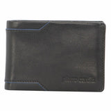 Pierre Cardin Mens Soft Italian Leather Slimline Bi-Fold Wallet - Black V563-PC-3390-BLK