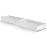 Artiss 2x Bed Frame Storage Drawers Trundle White WBED-D-DRAW03-WHX2