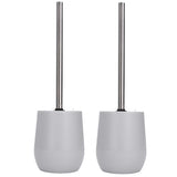 2sets Toilet Bowl Cleaner Brush Lockable Thread Convenient Practical Efficient Safe Reliable Durable V1294-YM0715-3112210116311