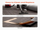 Carpet Tiles Reusable 610x610 mm, 24 PCS Modular Carpet Square Rug, Commercial Floor Soft Padded for V952-KCXFKDT2424IF0ZX7001V0