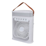 Portable Air Conditioner Fan White USB Plug In 3 Speeds Evaporative Air Cooler with Humidifier Timer V1294-YM0901-3113250123411