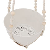 2 Pack 10 Inch Self Watering Hanging Planter Plastic Wood Hanging Flower Pot Basket with Drainage V1294-YM0901-3111250073311