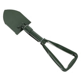 Green Folding Outdoor Shovel with Stainless Steel Blade and Canvas Carry Bag for Snow, Sand, V1369-AZ3-W-20189