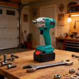 Powerful 350NM Brushless Impact Wrench Tool 1/4" Hexagonal Chuck For 18V Battery Builtin LED Light V1366-AZ2-W-16844