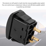 Air Spring Activation Switch Electric Cab Seat Valve Switch Paddle Type Push to Snap Tab ON Off ON V1188-YT-A-140