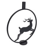 Deer Candle Holder Black European Style Tealight Holder Wall Decoration for Wedding Party V1294-YM0715-3115210264911