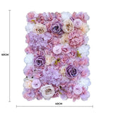 Artificial Flower Wall Backdrop Panel 40cm x 60cm Mixed Pink & White Flowers V637-DP1193789